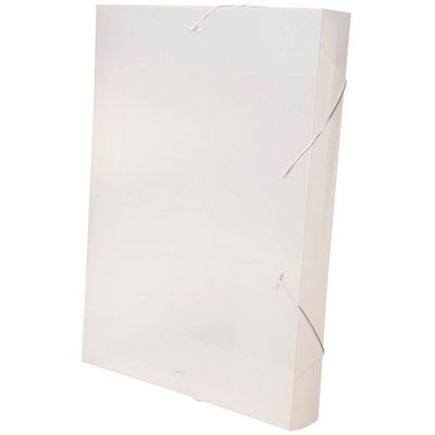 Pasta Aba Elástico Dello Line Lombo 4cm Cristal 33,5x23,5cm UNICA