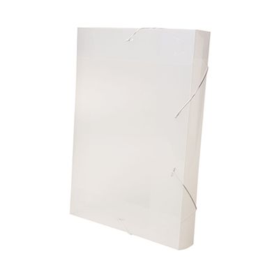 Pasta Aba Elástico Dello Line Lombo 4cm Cristal 33,5x23,5cm UNICA