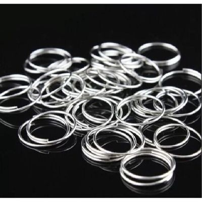 Kit 100 Castanhas De Cristal + 100 Argolas Para Lustres