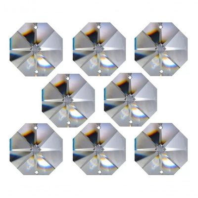 Kit 50 Castanhas De Cristal Italiana 14 Mm Para Lustres