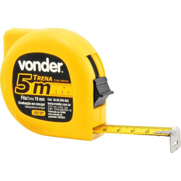 Trena Aço (E) 5M X 19,0Mm Econômica Vonder