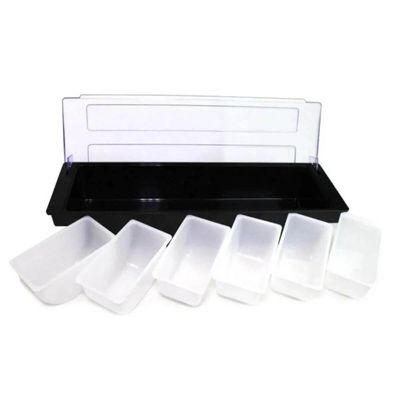 Kit 2 Porta Condimentos Profissional 6 Divisórias Weck Organ