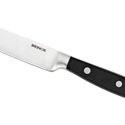 Kit 2 Facas para Cozinha 5' e 7' Santoku Oriental Inox Brino