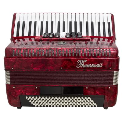 Acordeon 120 Baixos 41 Teclas TA 12009 Vermelho Thommasi