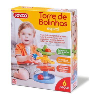 Brinquedo Educativo Torre de Bolinhas Espiral Joy.Co 906 - Bambola