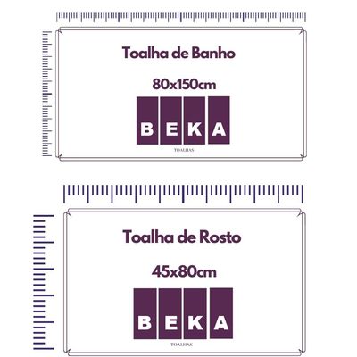 Jogo de Toalhas de Banho 4 Peças 100% Algodão Alta Absorção (2 Banho + 2 Rosto ) Padrão Hotel/Pousada - Rosê