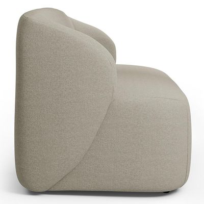 Sofá 2 Lugares Orgânico Para Sala de Estar Living 170cm Heidy F04 Linho Bege - Lyam Decor
