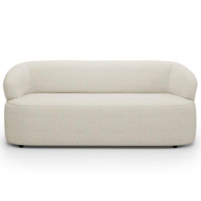 Sofá 3 Lugares Orgânico Sala de Estar Living 170cm Carmen F04 Linho Mescla - Lyam Decor