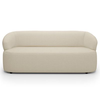 Sofá 3 Lugares Orgânico Sala de Estar Living 170cm Carmen F04 Linho Creme - Lyam Decor