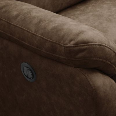Poltrona do Papai Retrátil Reclinável Lutz F04 Couríssimo Chocolate - Lyam Decor