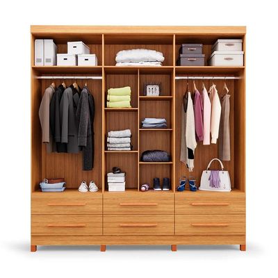 Guarda-Roupa Casal Majestic 6 Portas 6 Gavetas Freijó