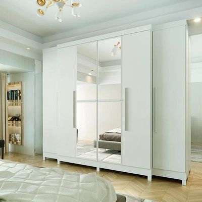Guarda-Roupa Casal Imperial 6 Portas 6 Gavetas Branco