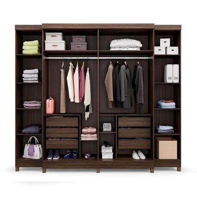 Guarda-Roupa Casal Imperial 6 Portas 6 Gavetas Capuccino