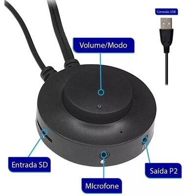 Caixa De Som Bluetooth Cartão Sd Usb Para Pc Notebook e Celular Rgb