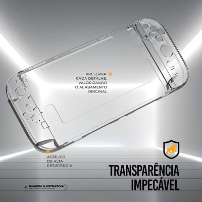 Capa para Nintendo Switch 2 - Crystal Slim - NÃO AMARELA - Gshield