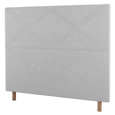 Cabeceira Cama Box Casal King Size Cairo 195cm ano Branco