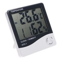 Termômetro Digital Relógio Medidor Temperatura Umidade Termo Higrômetro Despertador