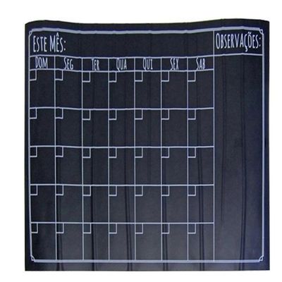 Lousa Calendario Adesivo Quadro Planner Mensal Semanal Organizador Atividades Tarefas Escreve Apaga
