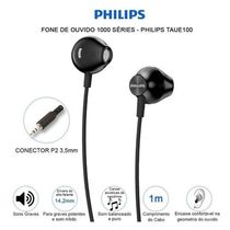 Fone De Ouvido Philips Intra Auricular Preto