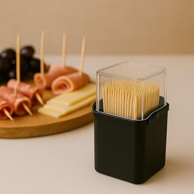 Kit 24 Paliteiros de Mesa 70ml Porta Palitos 5x4x9cm Coza Plástico Steakhouse Bistrô