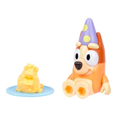 Boneco Colecionável 6 cm Bluey - Bingo com Bolo de Pato