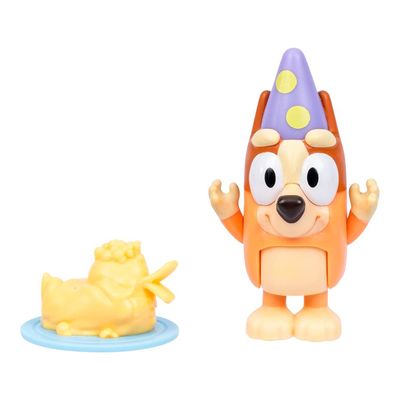 Boneco Colecionável 6 cm Bluey - Bingo com Bolo de Pato