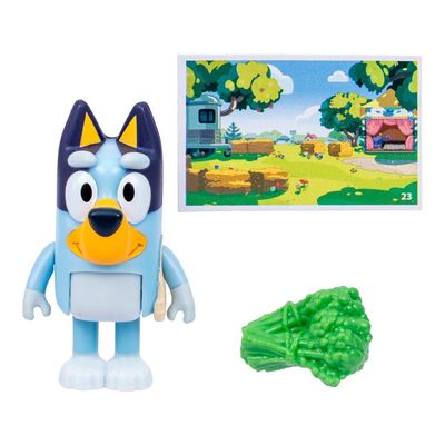 Boneco Colecionável 6cm Bluey - Bluey com Brócolis