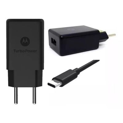 Carregador Turbo Motorola Moto Tipo C G6 G7 G8 e Plus