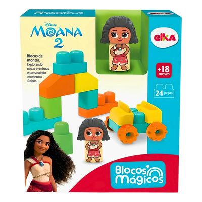 Brinquedo Blocos Mágicos Moana 2 - Elka