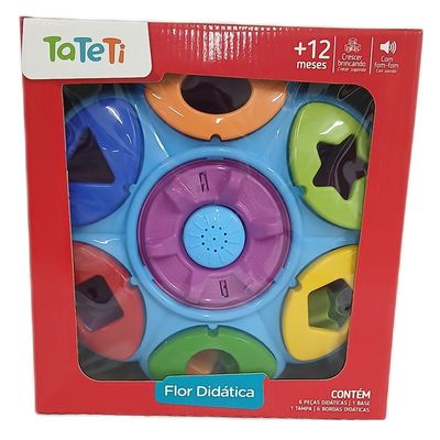 Brinquedo Didático Flor Didática +12 Meses - Tateti
