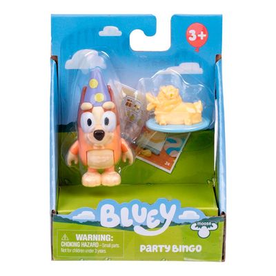Boneco Colecionável 6 cm Bluey - Bingo com Bolo de Pato