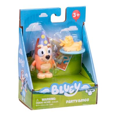 Boneco Colecionável 6 cm Bluey - Bingo com Bolo de Pato