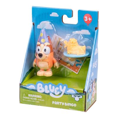Boneco Colecionável 6 cm Bluey - Bingo com Bolo de Pato