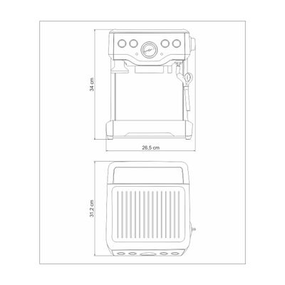 Cafeteira Elétrica Tramontina by Breville Express em Aço Inox 1,8 L 220 V 220 V