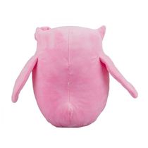 Coruja de Pelúcia Rosa Patas Amarelas 27cm