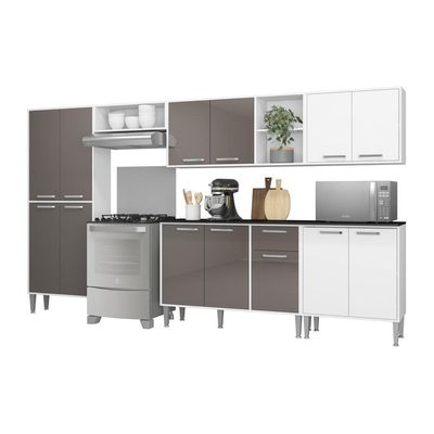 Cozinha Compacta Multimóveis Fg3281 Com Armário E Balcão