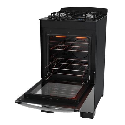 Fogão 4 Bocas Dako Diplomata Glass Grill Style Timer Bivolt