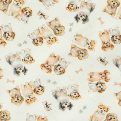 Kit Com 2 Babadores Bebê Doguinhos Marrom - Hug