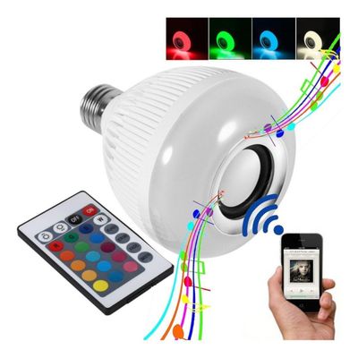 Lampada Bulbo 6W Musical Bluetooth RGB