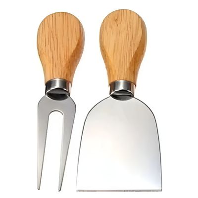 Conjunto 2 pç de utensílios para queijo Inox gourmet