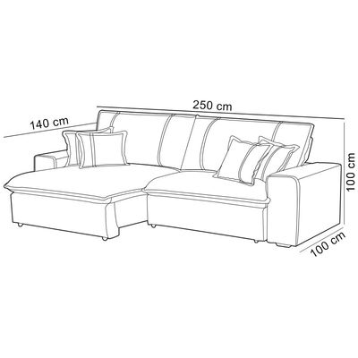 Sofá Retrátil Reclinável Para Sala 3 Lugares 250cm Varsov F04 Veludo Amêndoa - Lyam Decor