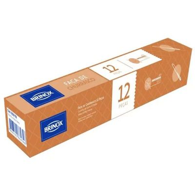 Jogo de Talheres Garfo e Faca Churrasco Inox Siena Brinox