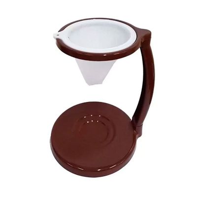 COADOR DE CAFÉ PANO 15 CM COM SUPORTE DE PLÁSTICO