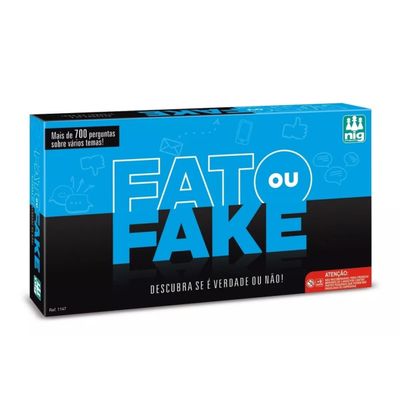 Jogo De Tabuleiro Fato Ou Fake 120 Cartas - Nig 1147