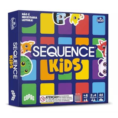 Jogo De Tabuleiro Sequence Kids 44 Cartas - Copag 34736
