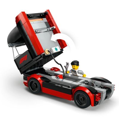 Lego City Caminhão F1 Com Carros RB20 E AMR24 1086 Pçs 60445