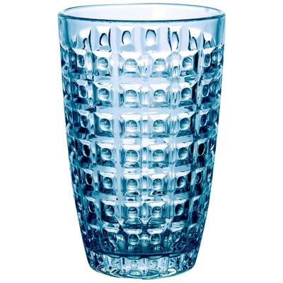 Conjunto de Copos L`Hermitage Chevalier em Vidro Azul 355ml - 6 Peças