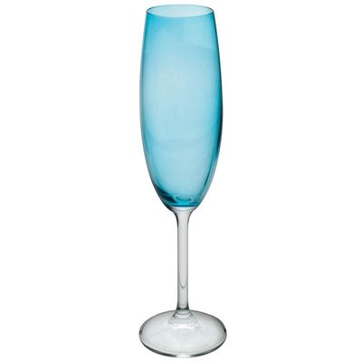 Conjunto de Taças para Champanhe Bohemia 57932 220ml Azul Turquesa - 6 Peças