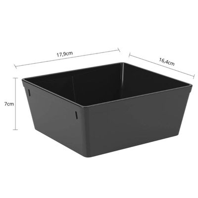 Kit 12 Travessas para Servir Saladeira 1,4L Preto Plástico Coza Uno Restaurantes Cozinhas Buffets