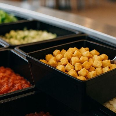 Jogo 6 Travessas para Servir Saladeira Plástico 1,4L Preto Retangular Restaurantes Cozinhas Coza Uno